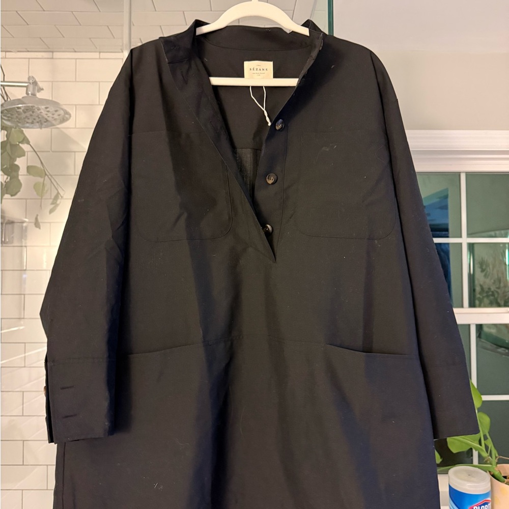 Sezane Black Mini Dress